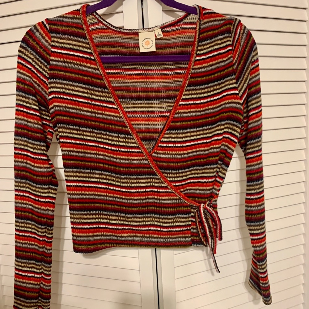 Wrap sweater